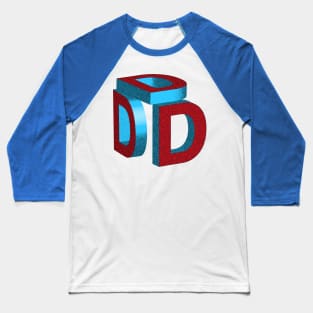 3 D's art graphic in 3D Baseball T-Shirt